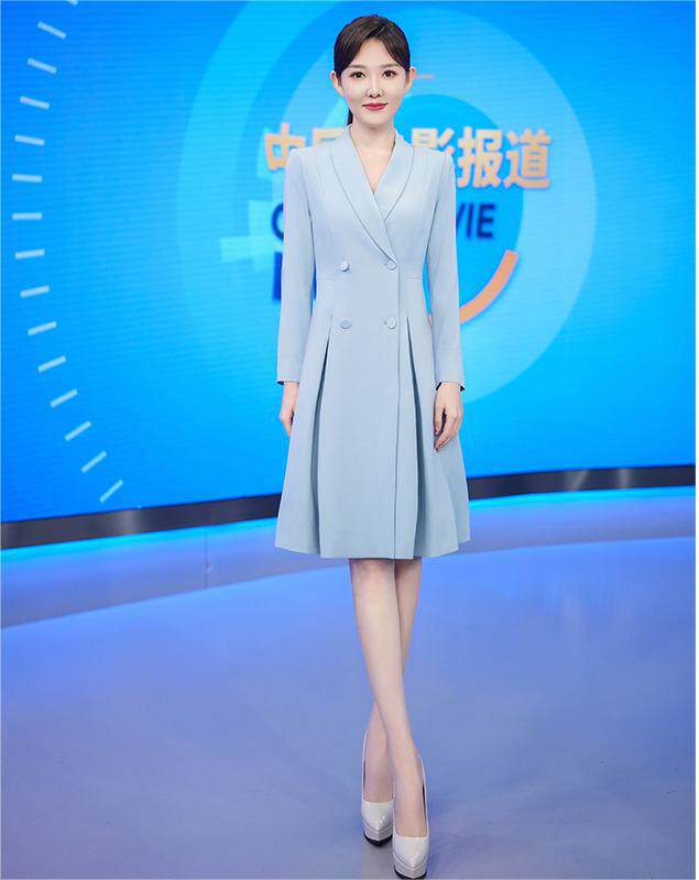 秋天职业连衣裙老师幼师教师外套面试工衣工装工作服上班加肥加大