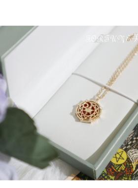 魔法封印 百变小樱魔卡少女樱ost联名合作纯银镀金S925锁骨链包邮