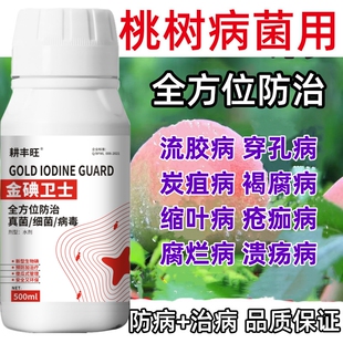 桃树杀菌剂桃树病全治细菌性穿孔病溃疡病流胶病病毒病果腐病正品