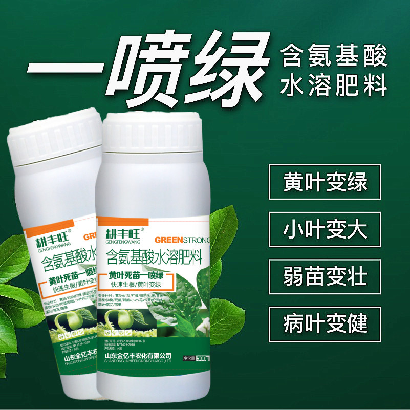 一喷绿氨基酸叶面肥果树蔬菜花卉黄叶植物通用中微量元素水溶肥料