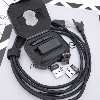 适用罗技G903 G502 G703  GPW Gpro无线侧键配件充电线配重接收器