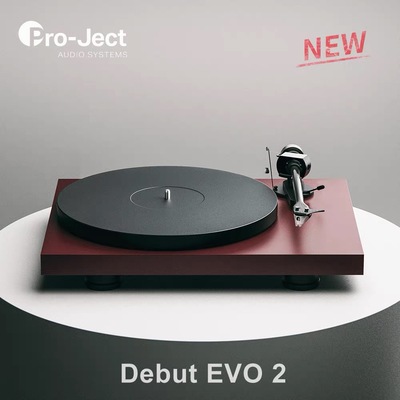 奥地利Pro-Ject宝碟Debut EVO2新款黑胶唱机  送灯带+亚克力转盘