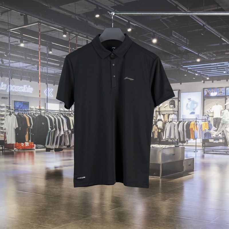 李宁短袖POLO衫2023夏季男子健身训练排湿速干翻领T恤APLT031,运动服/休闲服装,运动POLO衫,淘宝优惠券,粉丝福利购,淘宝优惠卷