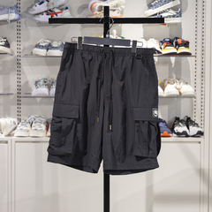 李宁运动短裤男子2025新款反伍吸湿排汗冰感宽松工装裤AKSV031