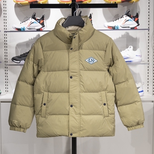 李宁儿童短款羽绒服2024冬季新款男大童宽松鸭绒保暖外套YYMU045