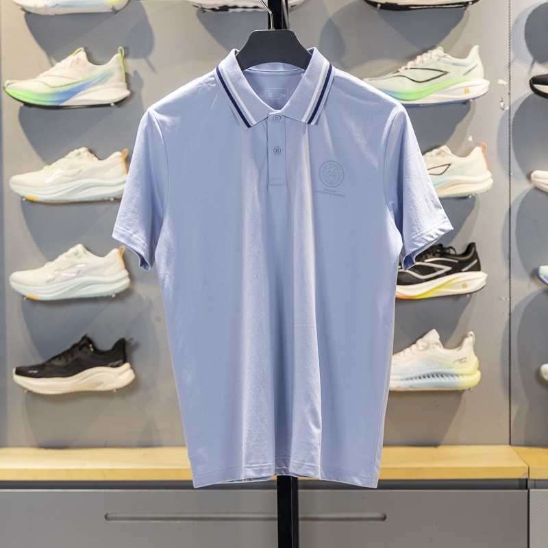 李宁短袖POLO衫男子2025新品冰感舒适吸湿排汗翻领运动T恤APLV307,运动服/休闲服装,运动POLO衫,淘宝优惠券,粉丝福利购,淘宝优惠卷