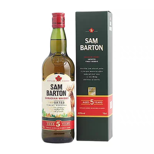 Canadian Barton 进口洋酒 Sam 山姆巴顿5年加拿大黑麦调配威士忌