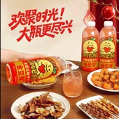 金豆芽金银花柚子汁饮品全家解辣解腻火锅过春节喝 大容量1L装
