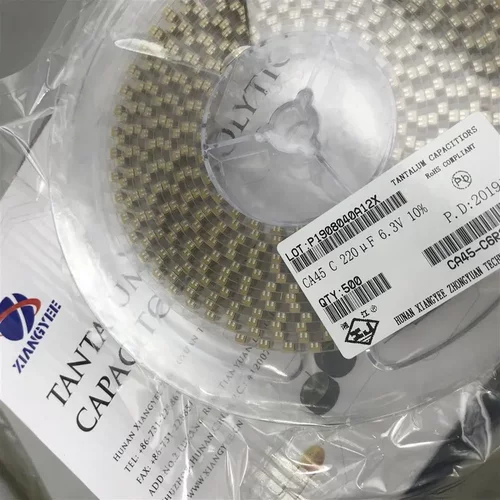 CA45-B035M225T 湘怡中元钽电容 1411 2.2uF 35V ±20% 3528-21