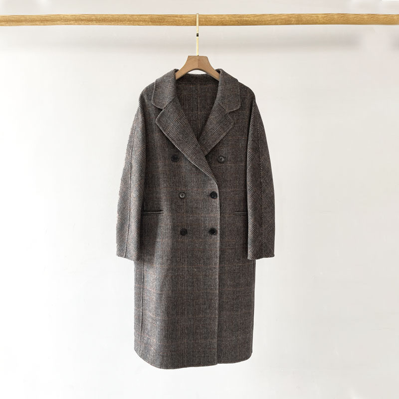 犀利哥 高端系列 22新款 非市场货 英伦羊毛宽松双排扣中长款外套