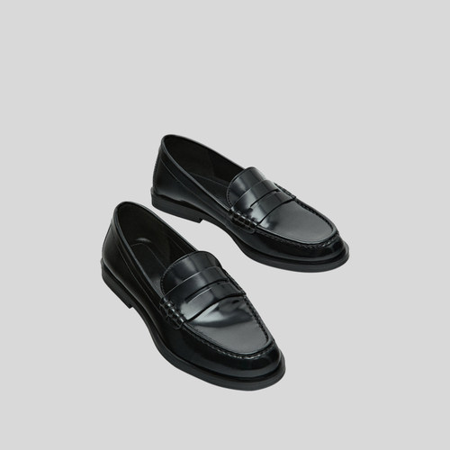 MD英伦风平底小皮鞋真皮乐福鞋