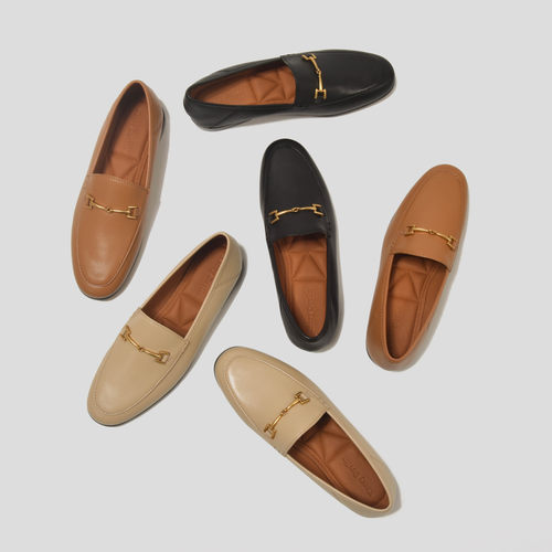 不想鹿皮踩跟马衔扣舒适乐福鞋