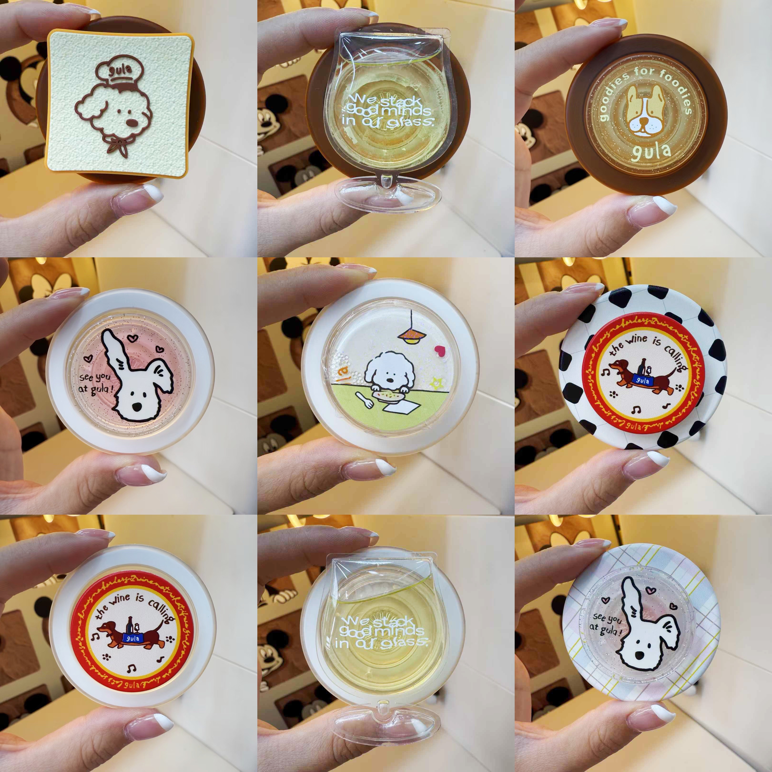 泡泡骚Gula通用手机气囊支架啪嗒磁吸支架可伸缩适配popsockets