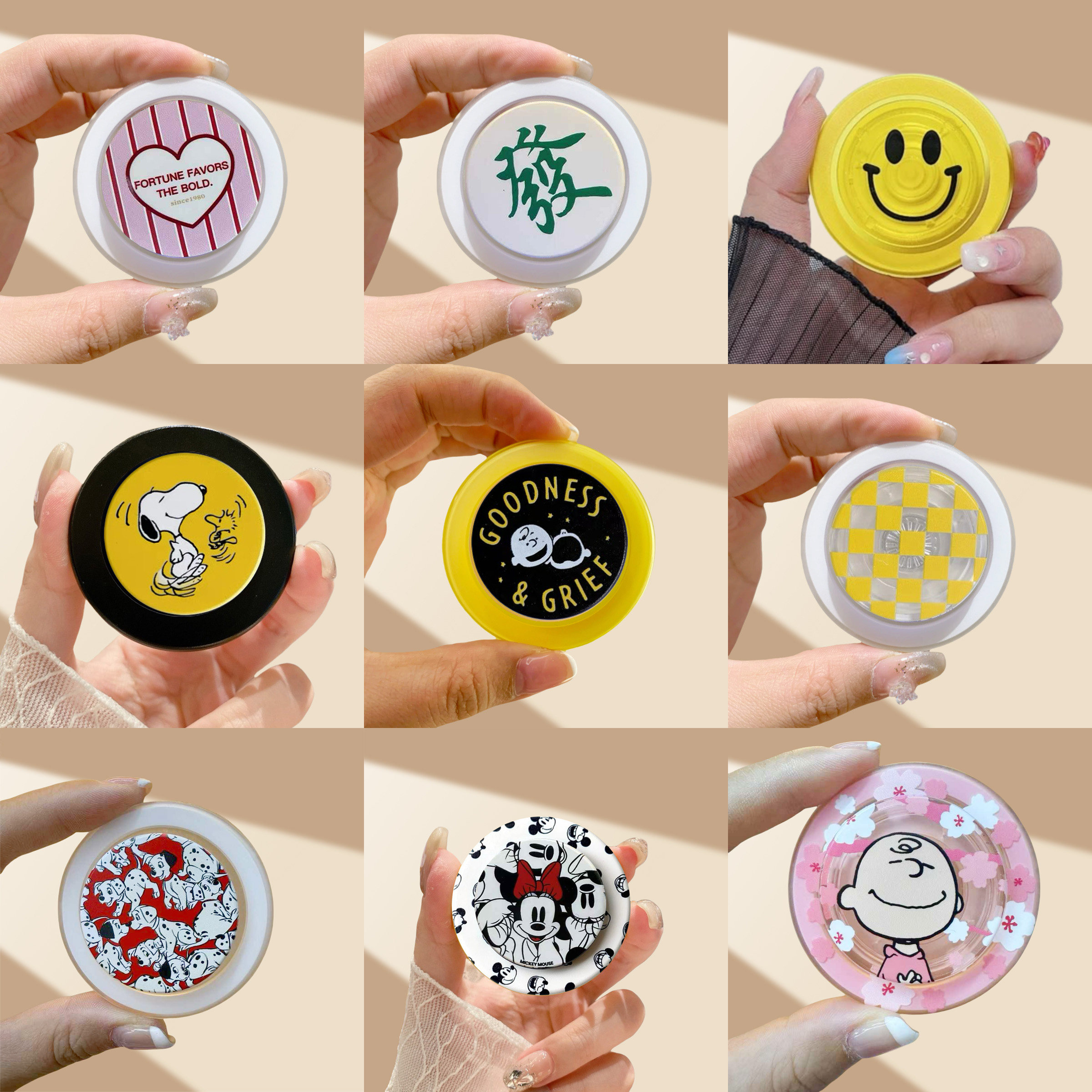 泡泡骚通用-手机气囊支架啪嗒磁吸支架可伸缩适配popsockets平面9图片