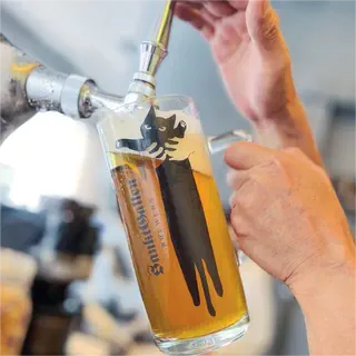 可爱猫 猫条啤酒杯玻璃杯实用大容量 伴手礼礼物