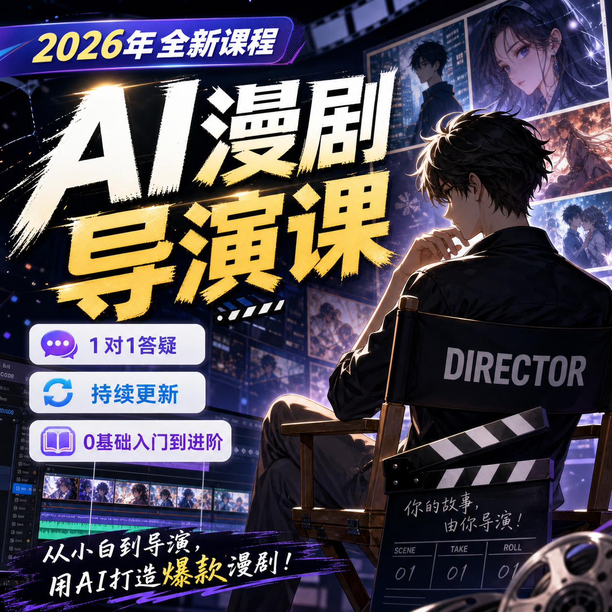 【2026全新课程】AI短剧制作课程