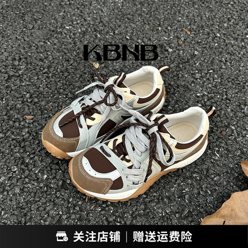 KBNB复古厚底增高德训鞋女防滑