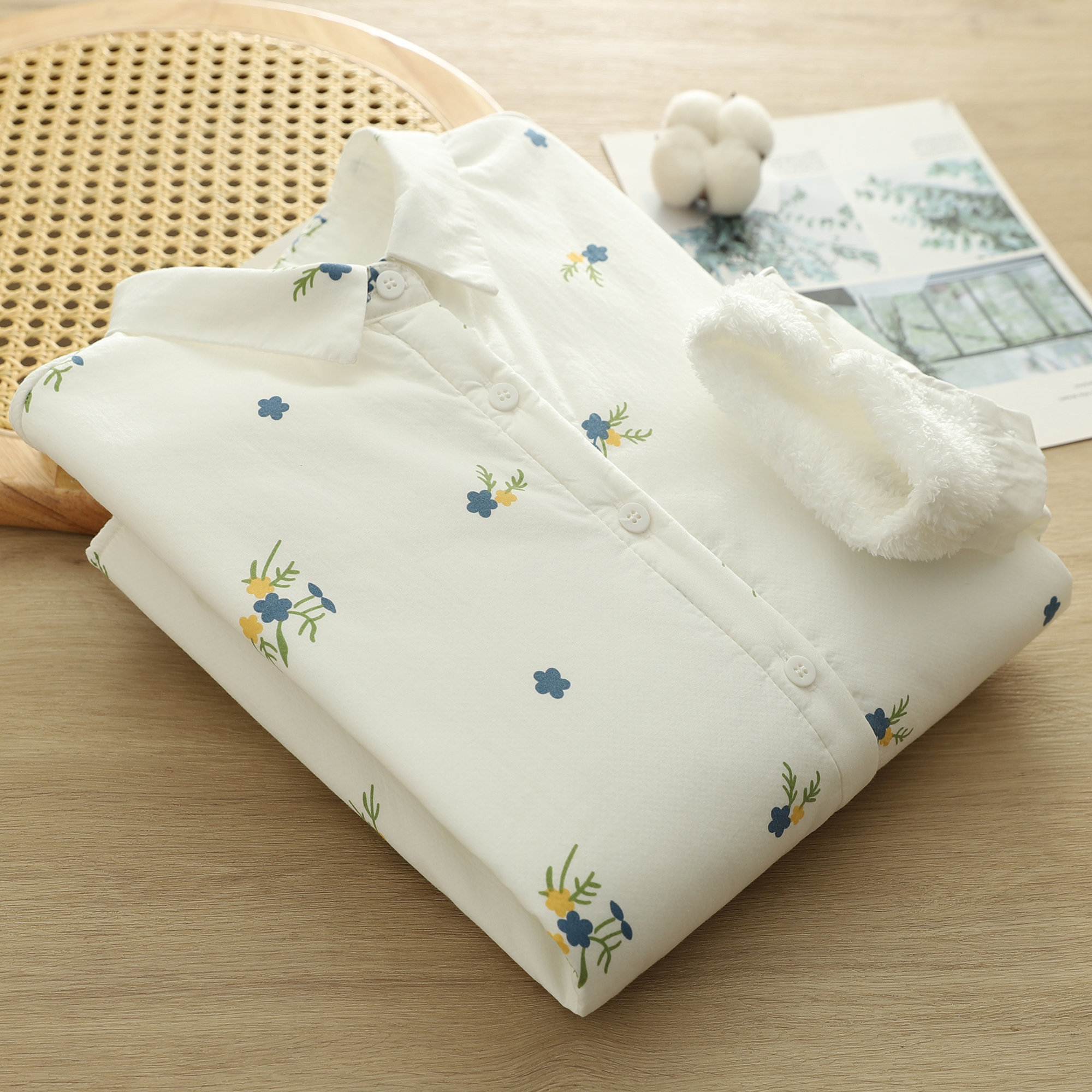 加绒衬衫女2025秋冬新款休闲时尚加厚保暖加棉内搭一体绒打底上衣