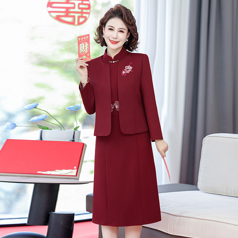 2025年新款时尚针织套装女秋冬气质毛衣裙连衣裙中长款两件套裙子