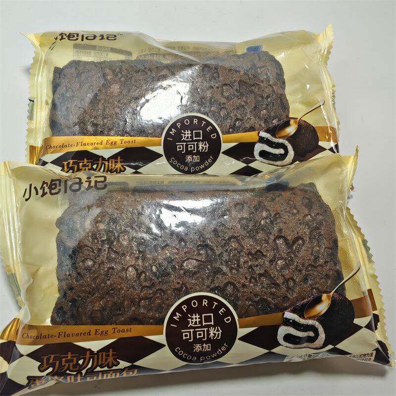 小饱日记巧克力蛋皮吐司500g