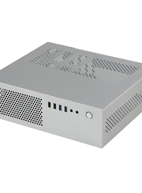 SKTC全新A10迷你卧式立式MATX半高显卡小1U电源7.3LHTPC电脑机箱