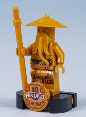 乐高 lego 幻影忍者 人仔 吴大师 njo658 十周年吴大师 71741
