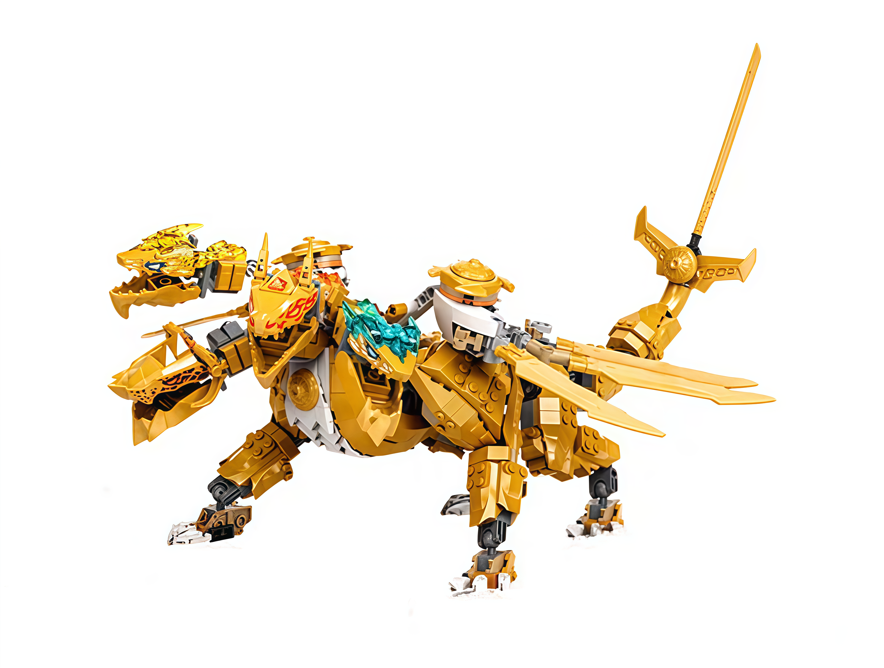 乐高 lego 幻影忍者 71774 黄金四头龙 杀肉 净四头龙 无人仔