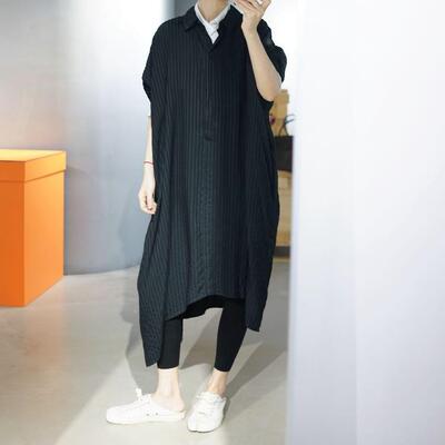 肌理条纹极简主义廓形裙