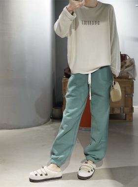 舒适又保暖 色调好看又百搭 加绒卫裤 4色