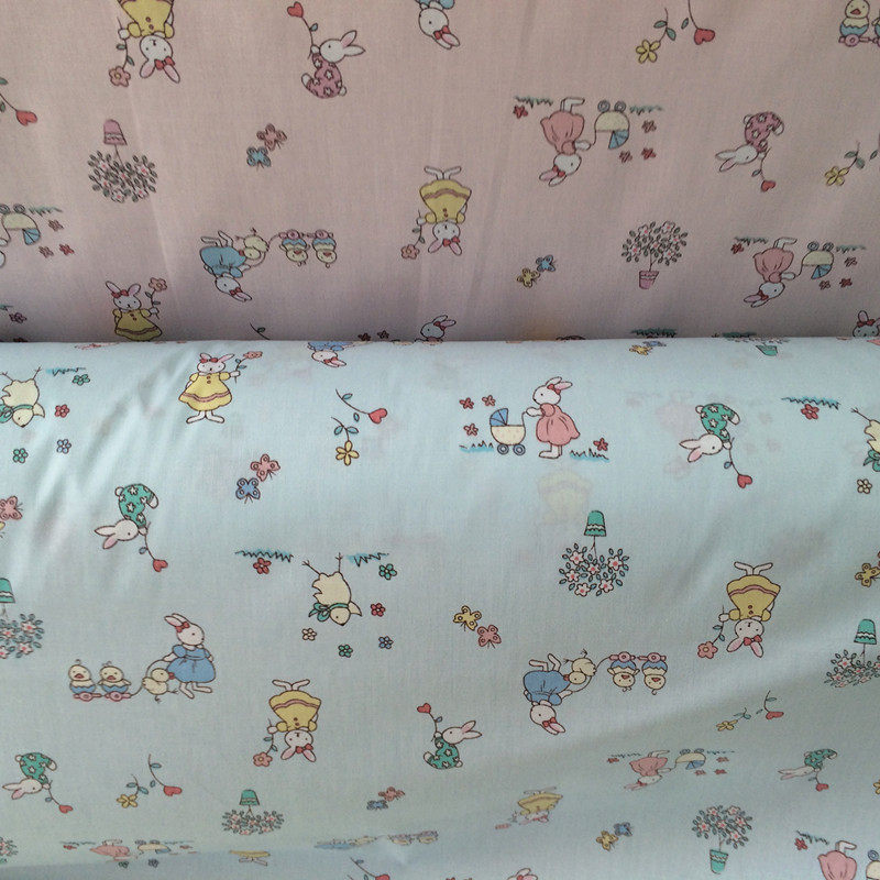 小兔妈妈 斜纹纯棉卡通布料全棉床品面料宝宝布料-特价加工在类目 居家布艺, 布料/面料/手工diy布料面料中 - 来自Buy2taobao.com提供专业的淘宝代购服务