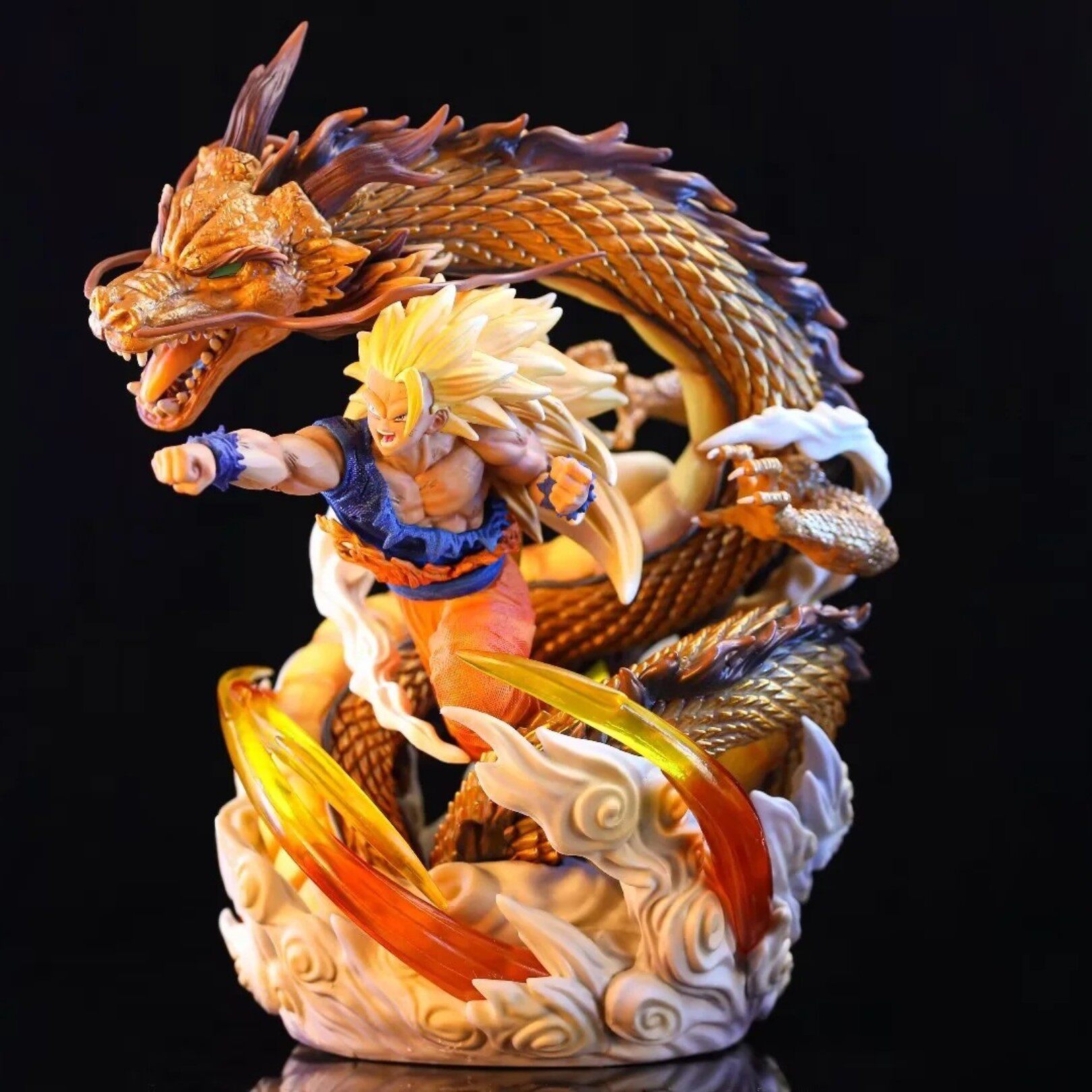 超级赛亚人 gk 超激战 超三悟空 龙拳爆发 超3 zero 金龙盒装手办