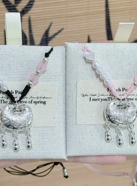 闺蜜包流苏福锁胖锁骨链编织葫芦可调节百福生日吊坠