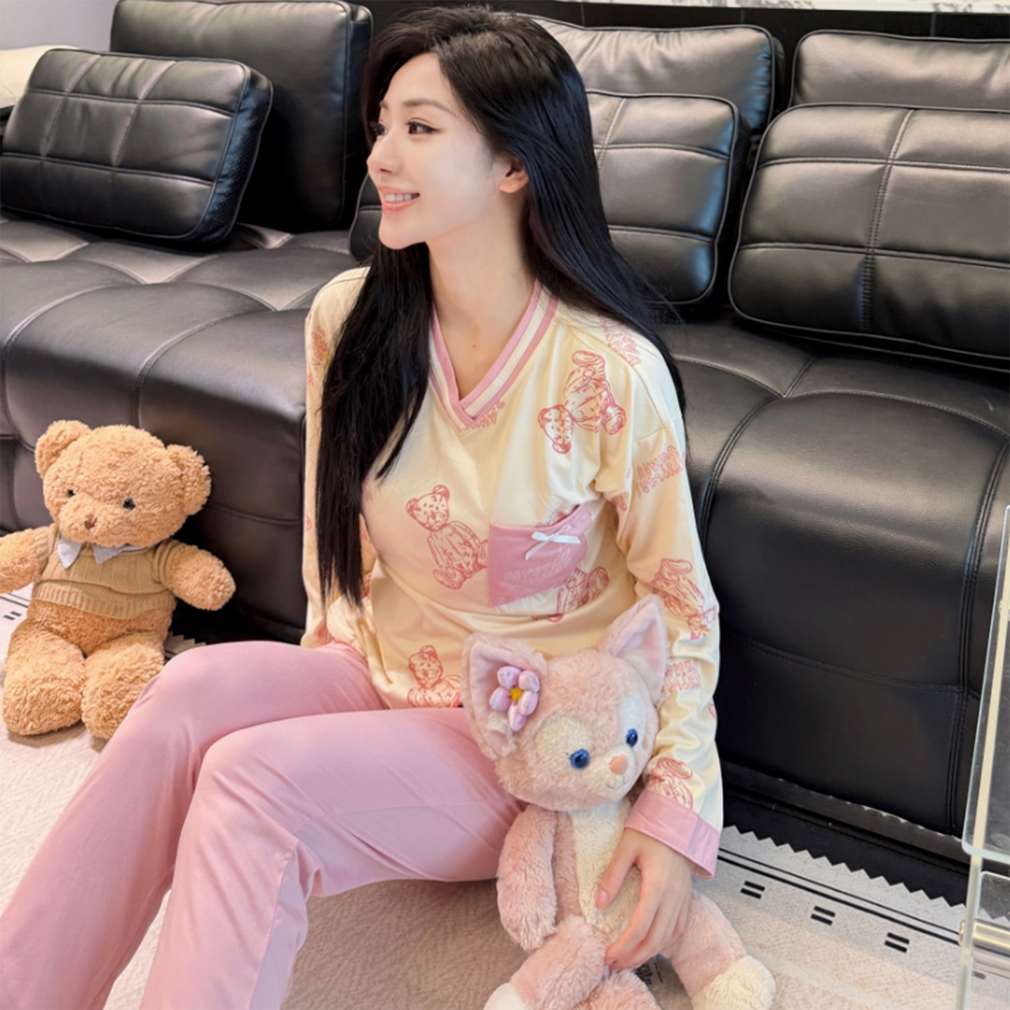 2026新款带胸垫睡衣套装女