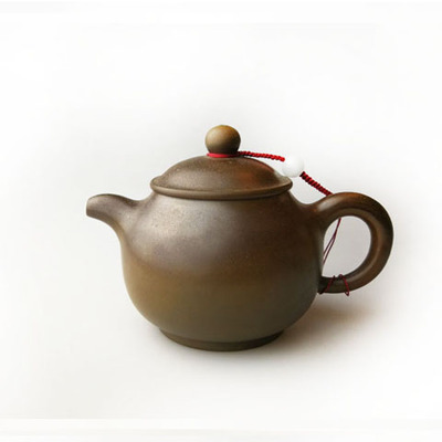 柴烧仿古茶具配件紫陶