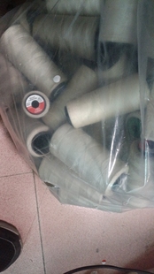 一斤高士灰米色浅色402缝纫线进口线制衣厂尾货出理不退不换