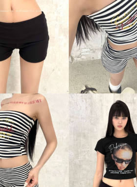 ROY11 不出错一条裤子 翻边超短裤外穿修身设计感性感辣妹包臀裤