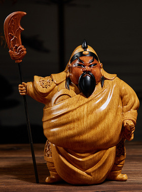 新中式玄关旺宅摆件关公关二爷新中式家居客厅茶室招财装饰工艺品