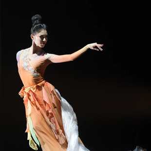 古典舞北舞烟霞舞蹈服演出服女飘逸纱衣中国舞练功服身韵艺考服