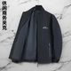 上衣百搭春秋拼色外套夹克衫 宽松休闲中青年男士 立领夹克韩版 新款