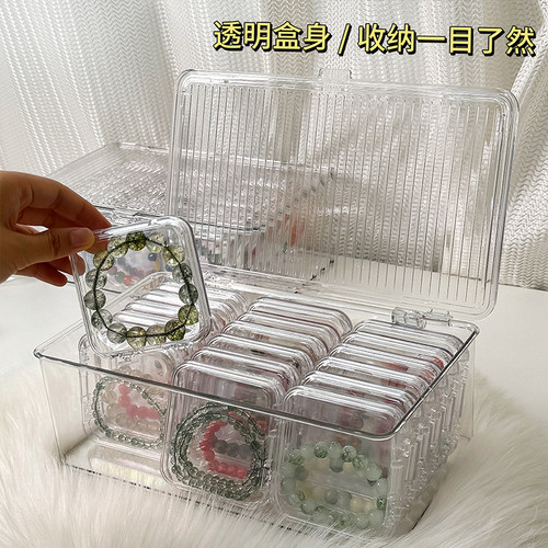 水晶手串收纳盒防尘适合14+mm大