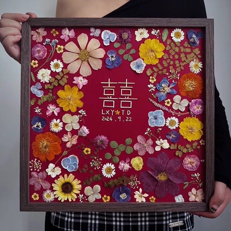 闺蜜结婚礼物永生花创意摆台