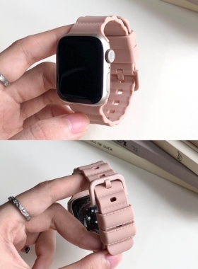 适用AppleWatchS109泡泡硅胶表带iWatch8苹果手表7/6/se表带