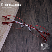 超轻全框纯钛钛合金记忆钛近视眼镜框架男女配镜小脸窄脸高度近视