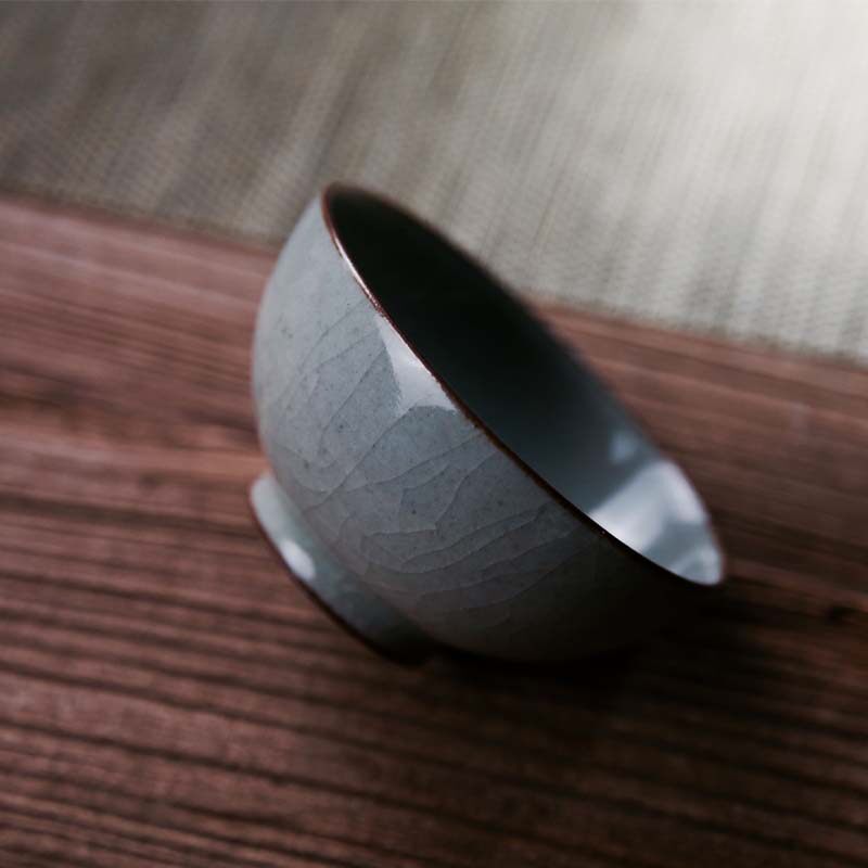 品墨善雅正品景德镇茶具功夫陶瓷茶杯手工品茗杯草木灰品杯II单杯