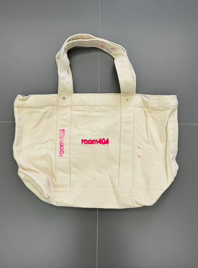 1S room404做旧泼墨vintage totebag帆布托特包remake diy