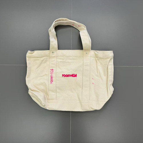 1S room404做旧泼墨vintage totebag帆布托特包remake diy