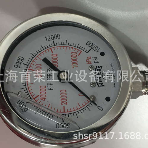 加拿大 WINTERS(文特斯)PFQ-ZR-40-T-B-A-2N-(0~25bar/psi)压力表