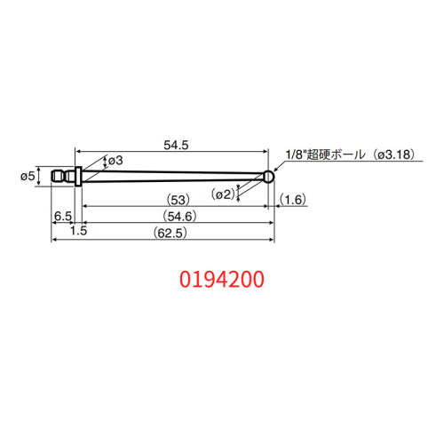 日本ACCRETECH东京轮廓仪测定子0194200 201 202 203 204 205