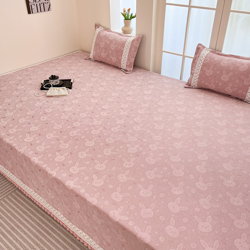 雪尼尔榻榻米床单定制床盖土炕盖