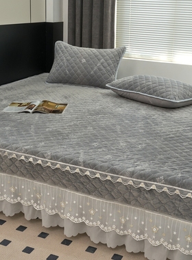 婴儿宝宝绒床盖单件加绒土炕单冬季榻榻米牛奶绒大炕盖加棉床单人